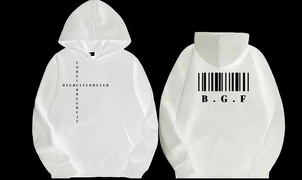 WHITE BGF HOODIE